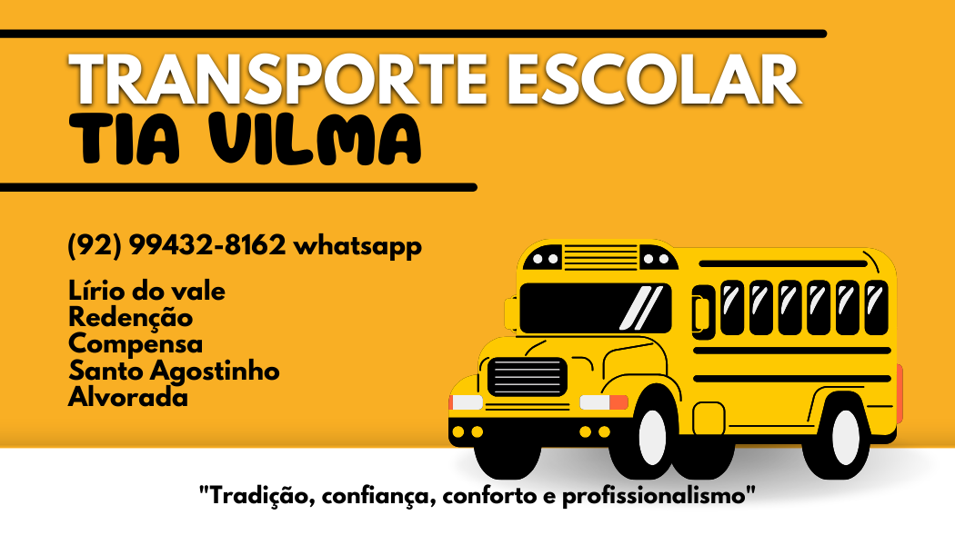 Transporte escolar da tia Vilma